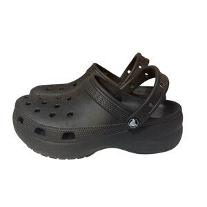 Classic Black Crocs Clogs With Slingback Strap Size Womens 9